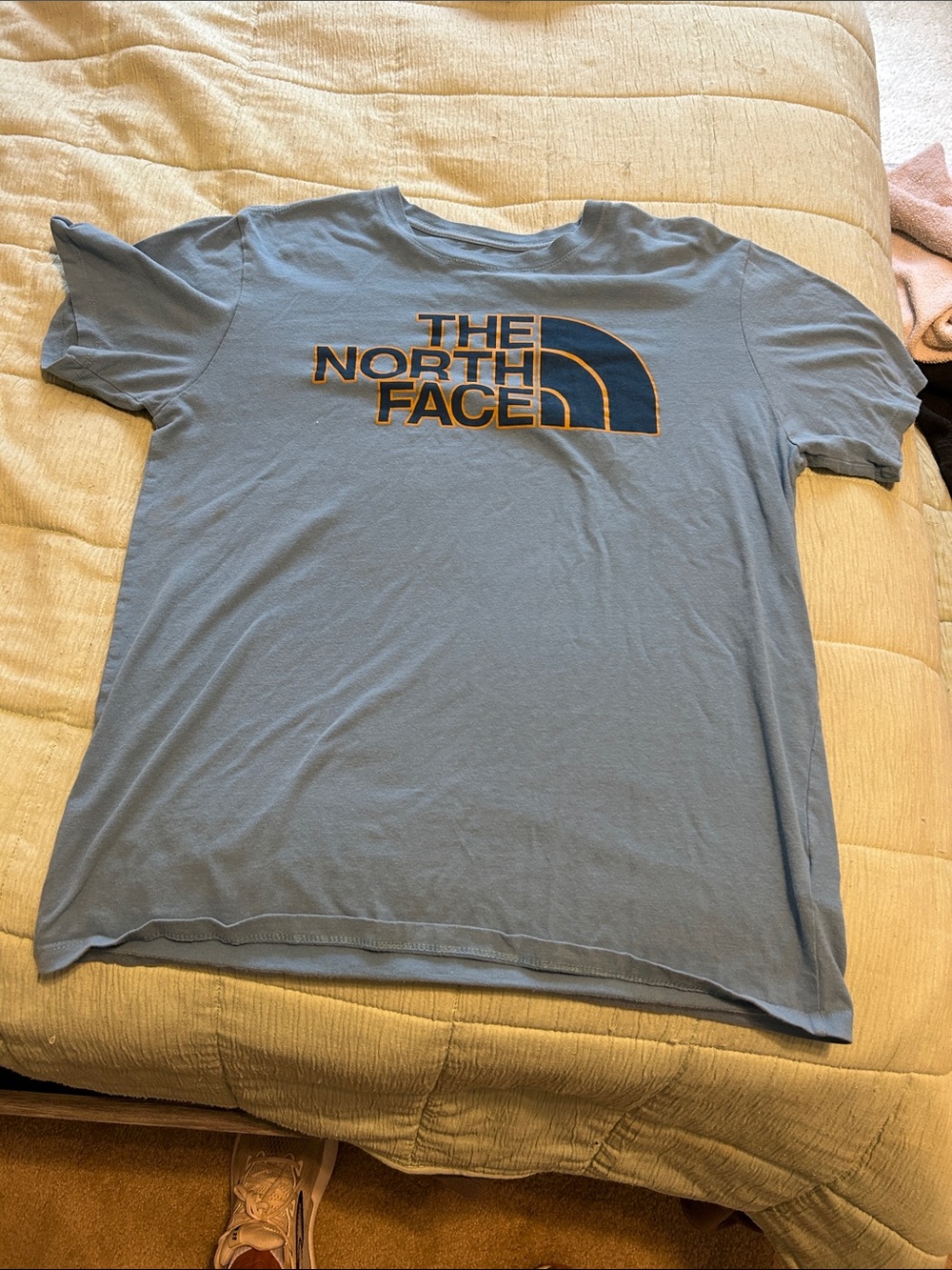 The North Face Light Blue Logo Short Sleeve Tee